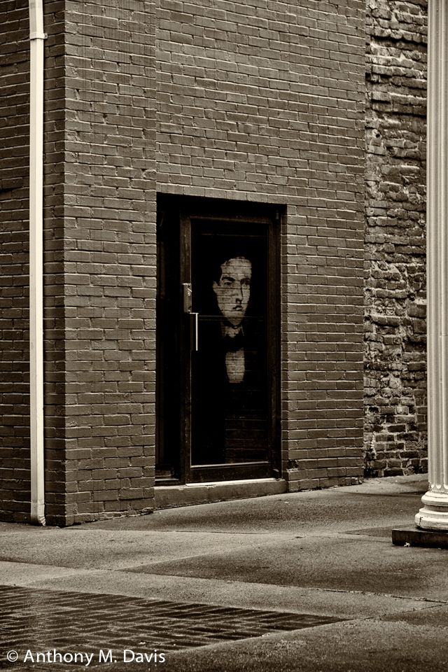 The Face in the Door (Sepia)