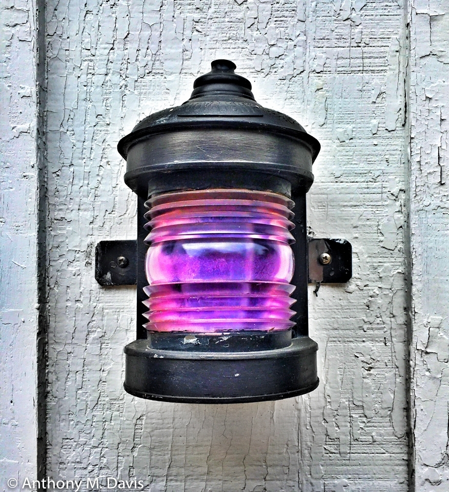 Lamp with a Purple Lense